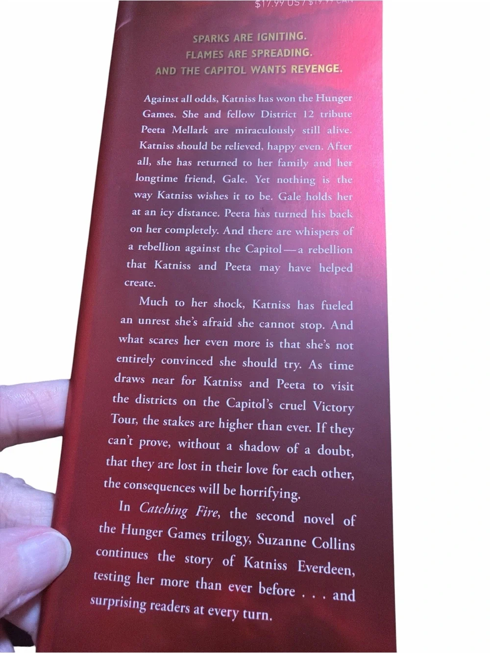 Catching Fire Hardcover by Suzanne Collins Hunger Games Book 2